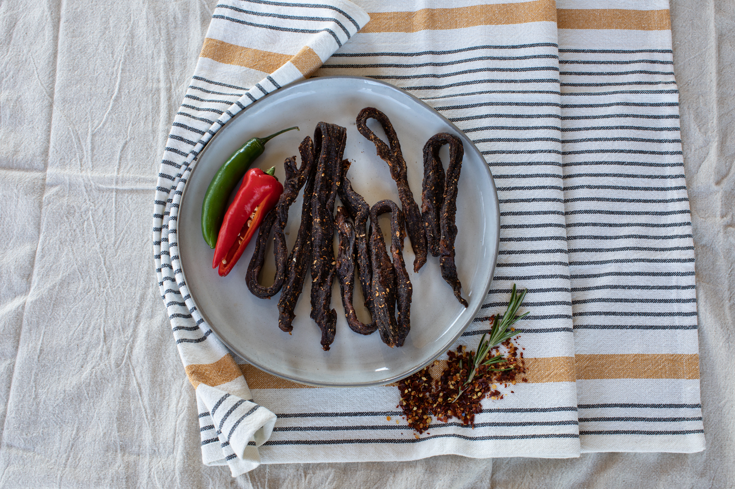 Beef Chili Bites (Dry and Spicy Biltong Sticks)