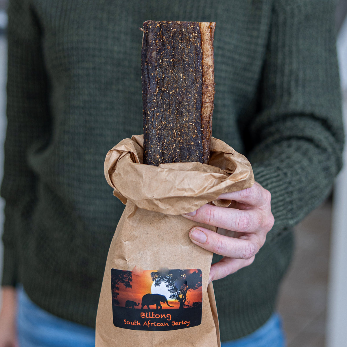 Beef Biltong Slices Keto High Protein Snack for Healthy Diet