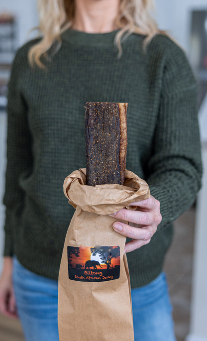 Steve's Beef Biltong Slab or Sliced (South African Style Jerky)