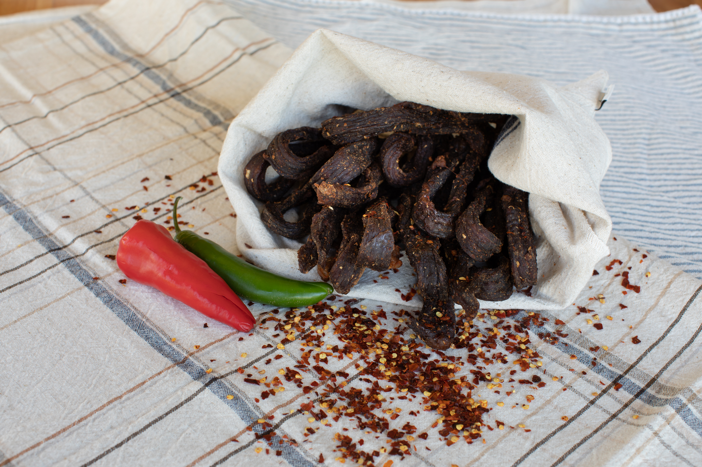 Beef Chili Bites (Dry and Spicy Biltong Sticks)